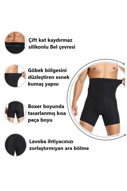 Nebility Erkek - Bel İnceltici Sıkılaştırıcı Korse Boxer