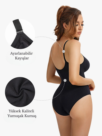 Nebility Kadın Vücut Şekillendirici Korse Sırtı Açık Body Suit